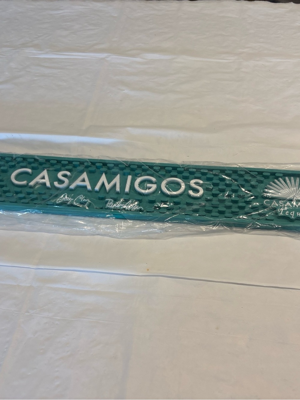 Bar Lounge Ware Rubber Mat Casamigos Teal Tequila